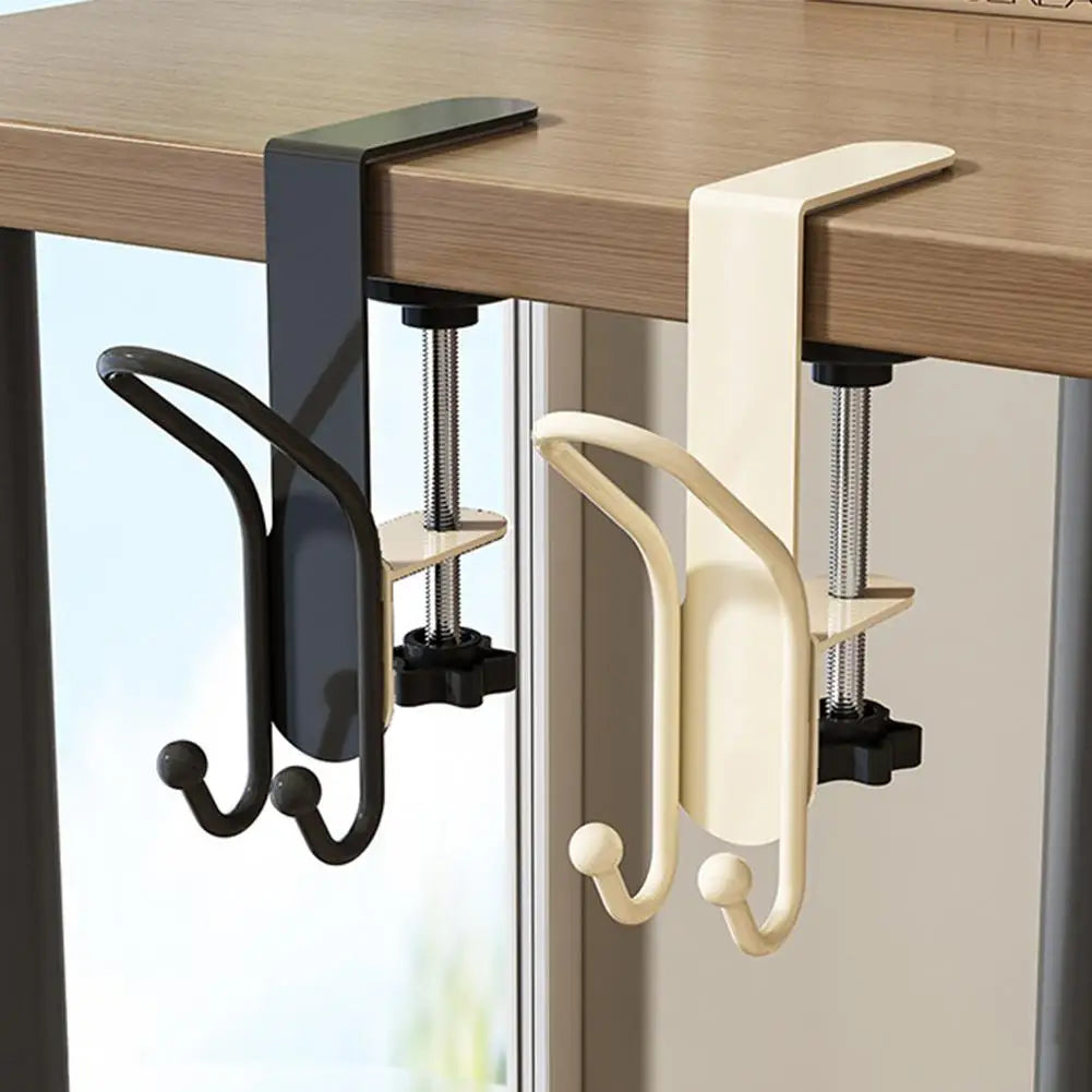 Portable Hanging Bag Hook Student Desk Side Hanging bag Artifact Removable mobile Handbag Holders Multi-functional Table Hook Qme