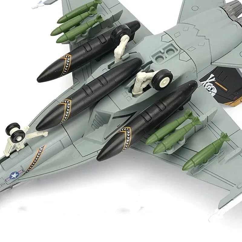 1:72 Scale Replica F18 F-18 VF103 Grumman Tomcat Super Hornet F/A-18F Pirate Flag Fighter US Navy Plane Military Model Toys Kids Qme