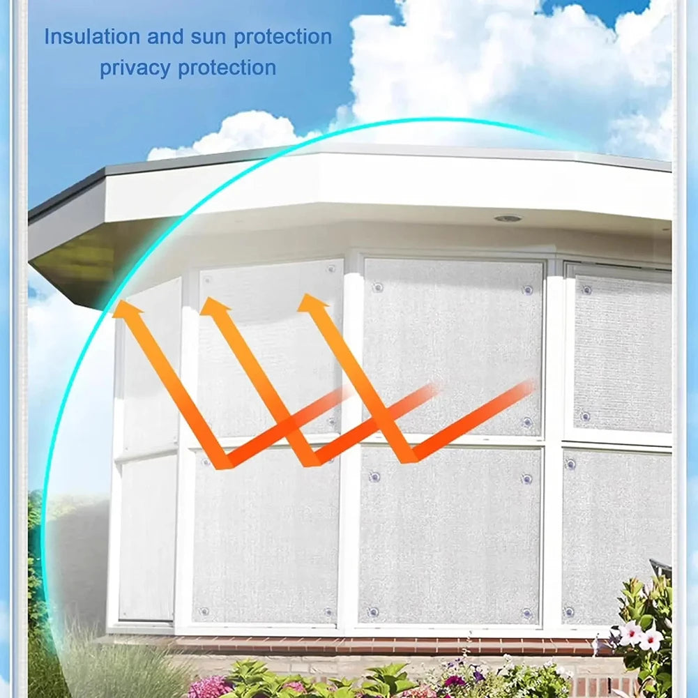Double-Layer Aluminum Foil Insulation Film Thicken Sash Roof Insulation Shading Sunshine House Roof Windows Balcony Sunshade Qme