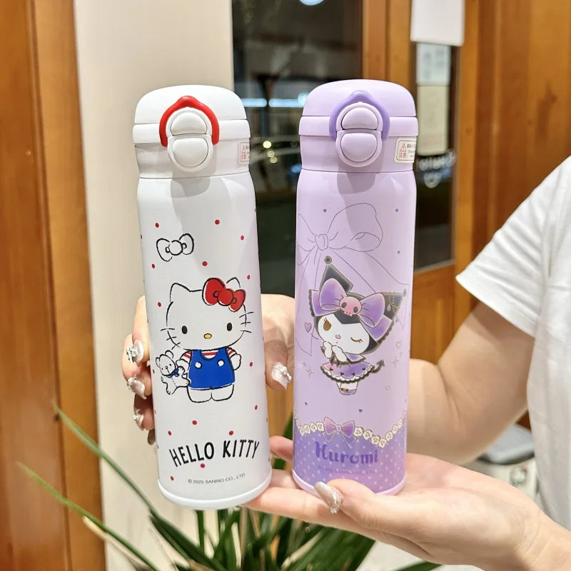 Clownee Cartoon Insulated Water Bottle Designed for Students 316 Stainless Steel Double-Walled Water Bottle Qme