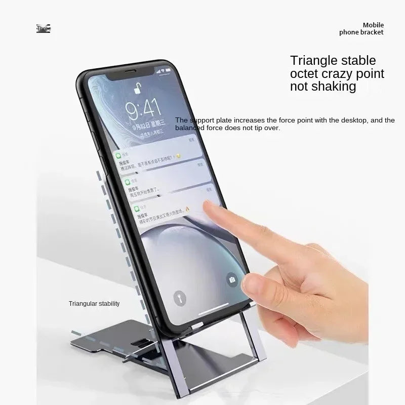 Universal Desktop Mobile Phone Holder Stand for IPhone IPad Adjustable Tablet Foldable Table Cell Phone Desk Stand Holder Qme