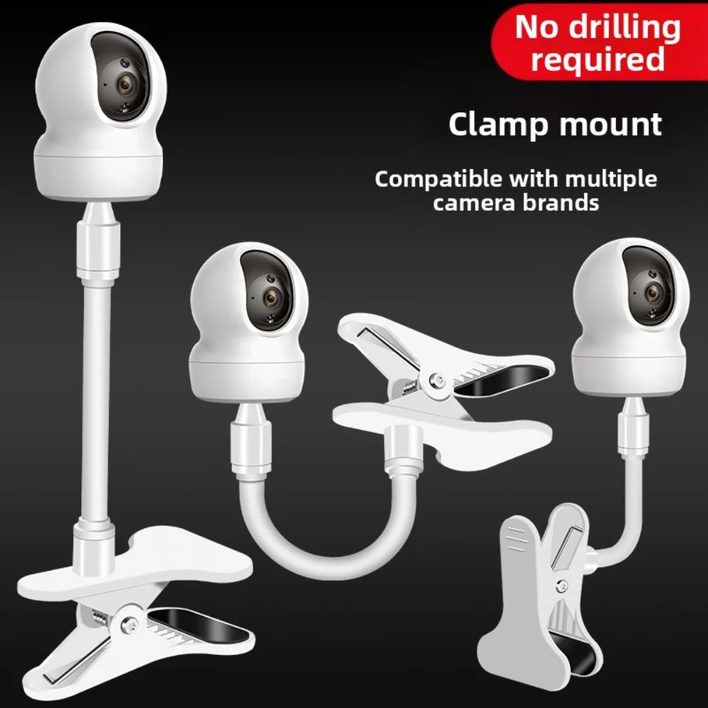Protable Flexible Camera Clamp Baby Monitor Stand No Punching Webcam Qme