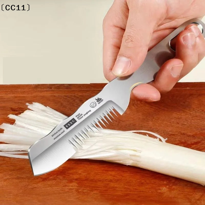 Stainless Steel Chopped Green Onion Knife Multifunction Kitchen Herb Qme