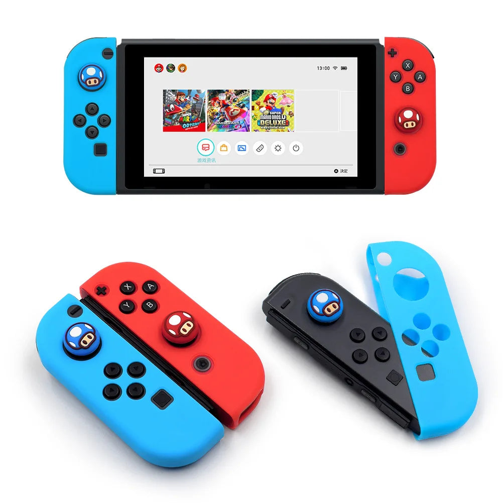 Switch JoyCon Case Silicone Protective Case Compatible Switch/Switch OLED JoyCon Controller Drop Protection Holder Case Qme