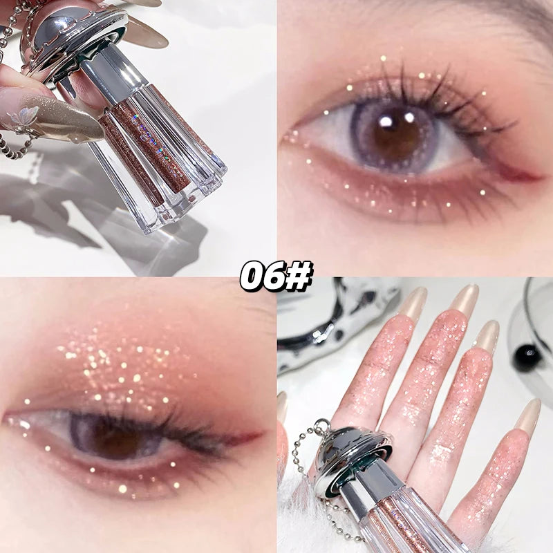 Gege Bear UFO Pendant Shiny Eyeshadow Liquid Pearlescent Fine Shimmer Qme GX1355-6