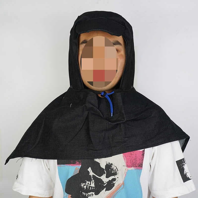 2pcs Breathable dust-proof hood, mask with shawl, loader, labor insurance work cape, unisex, anti-ash and anti-dust Qme