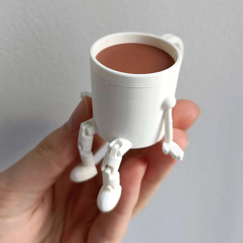Home Office Desktop Decor 3D Printed Chocolate Sculptures Movable Qme