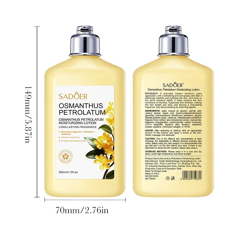 Osmanthus-scented Vaseline Moisturizing Lotion Leaves Skin Smooth Qme