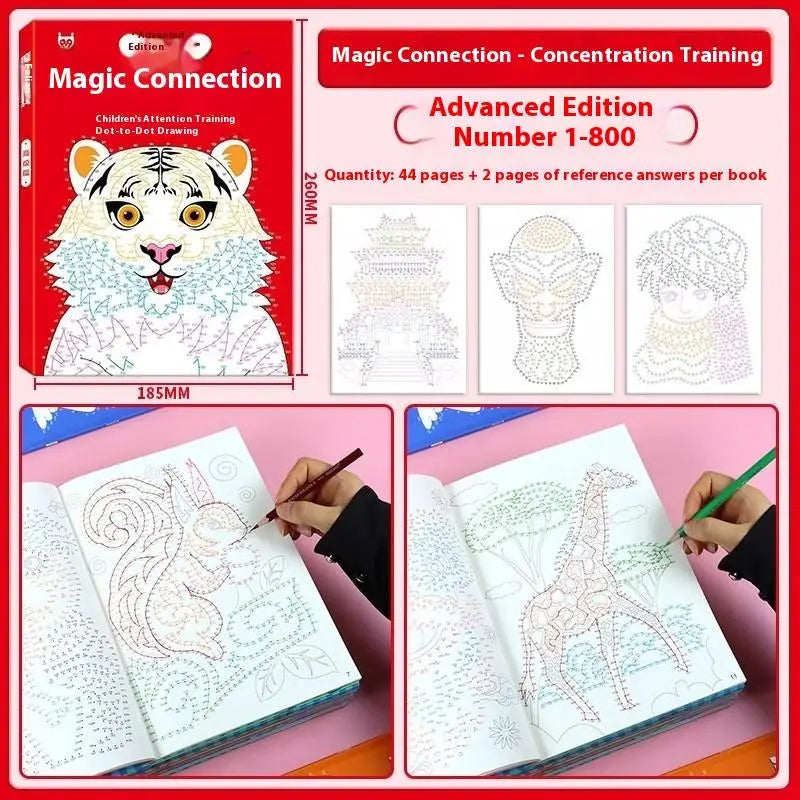 1 2 Focused Training Book Children's Digital Connectivity Coloring 44 Qme A6