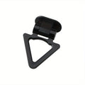 Car Triangle Shaped Tow Hook Decorations Trailer Sticker Exterior ABS Qme black
