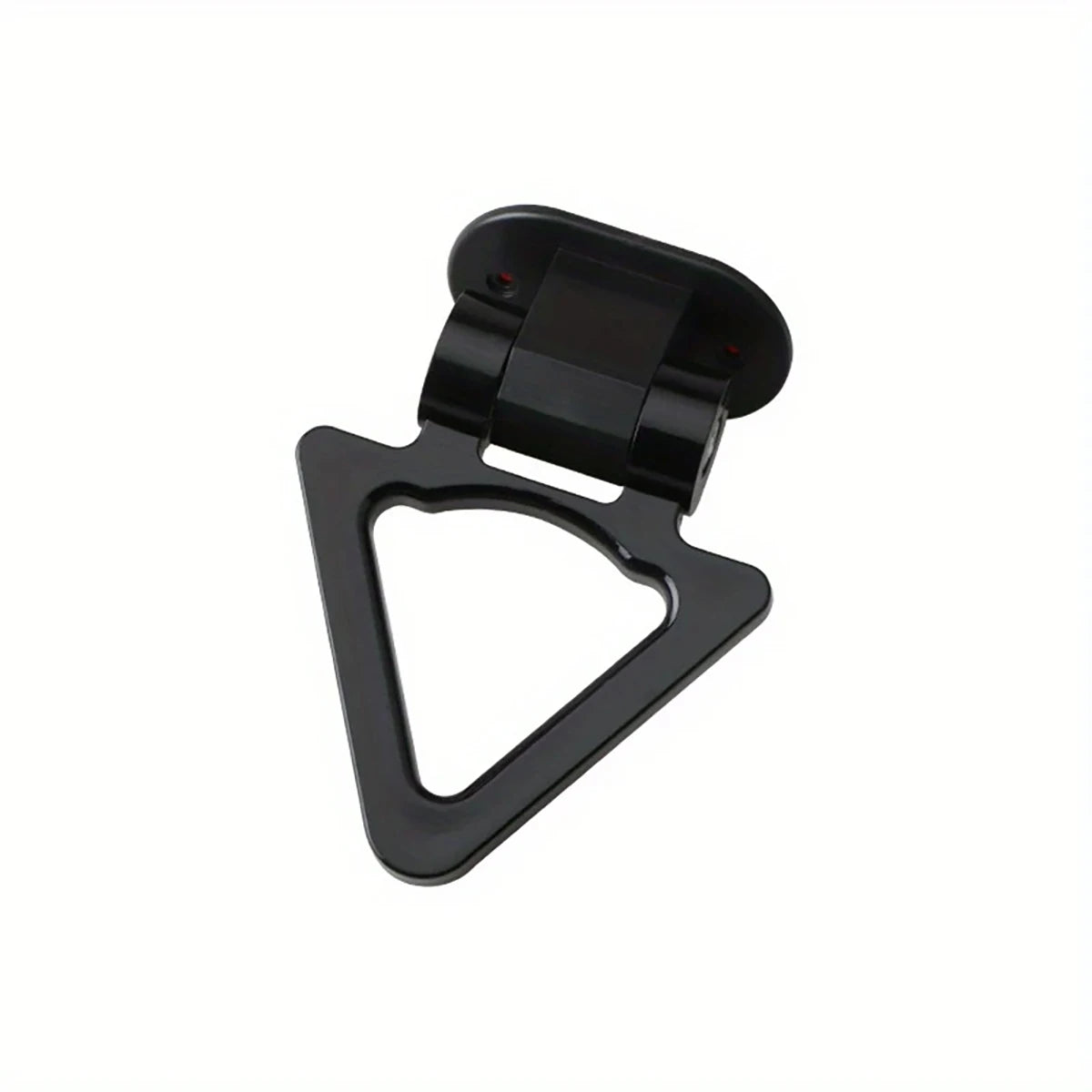 Car Triangle Shaped Tow Hook Decorations Trailer Sticker Exterior ABS Qme black