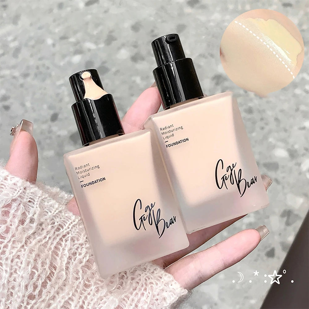 Gege Bear Light Foundation Liquid Concealer Long-lasting Moisturizing Qme