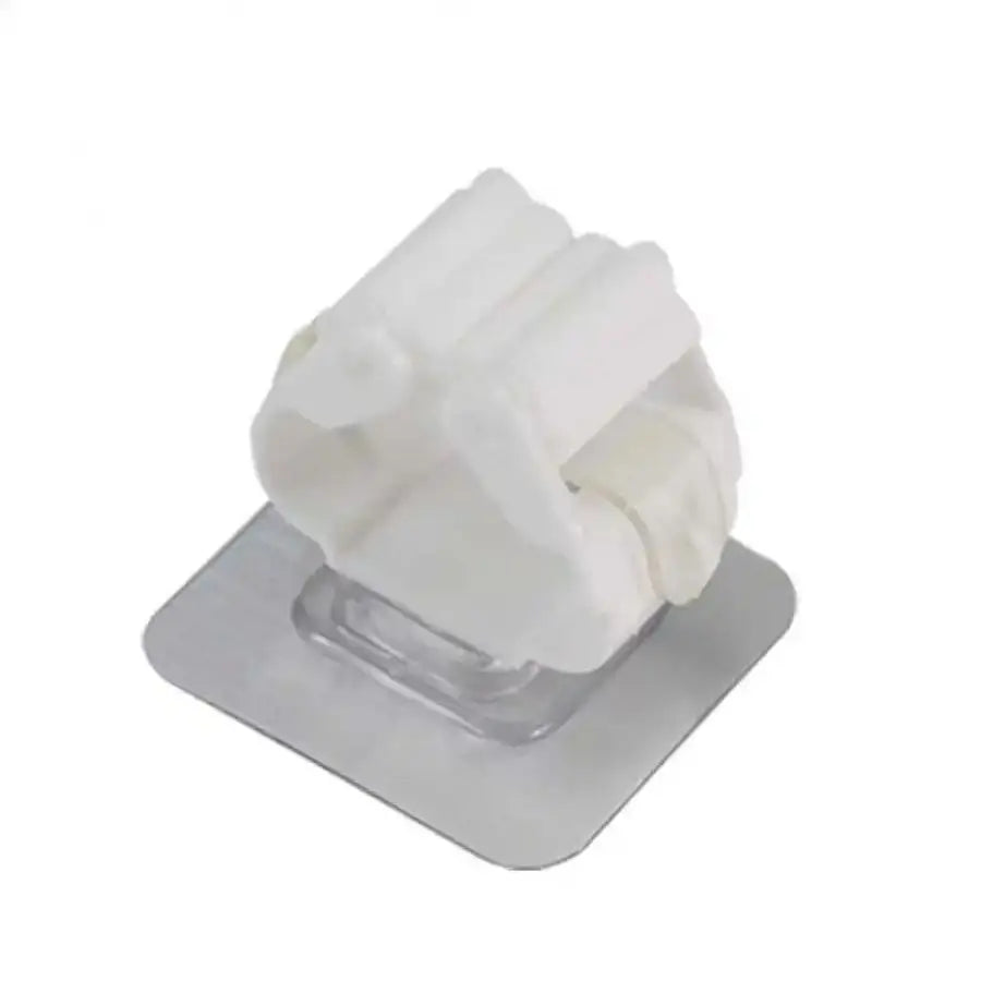 Hook Mop Stand Bathroom Adhesive No-trace Holder Broom Qme white