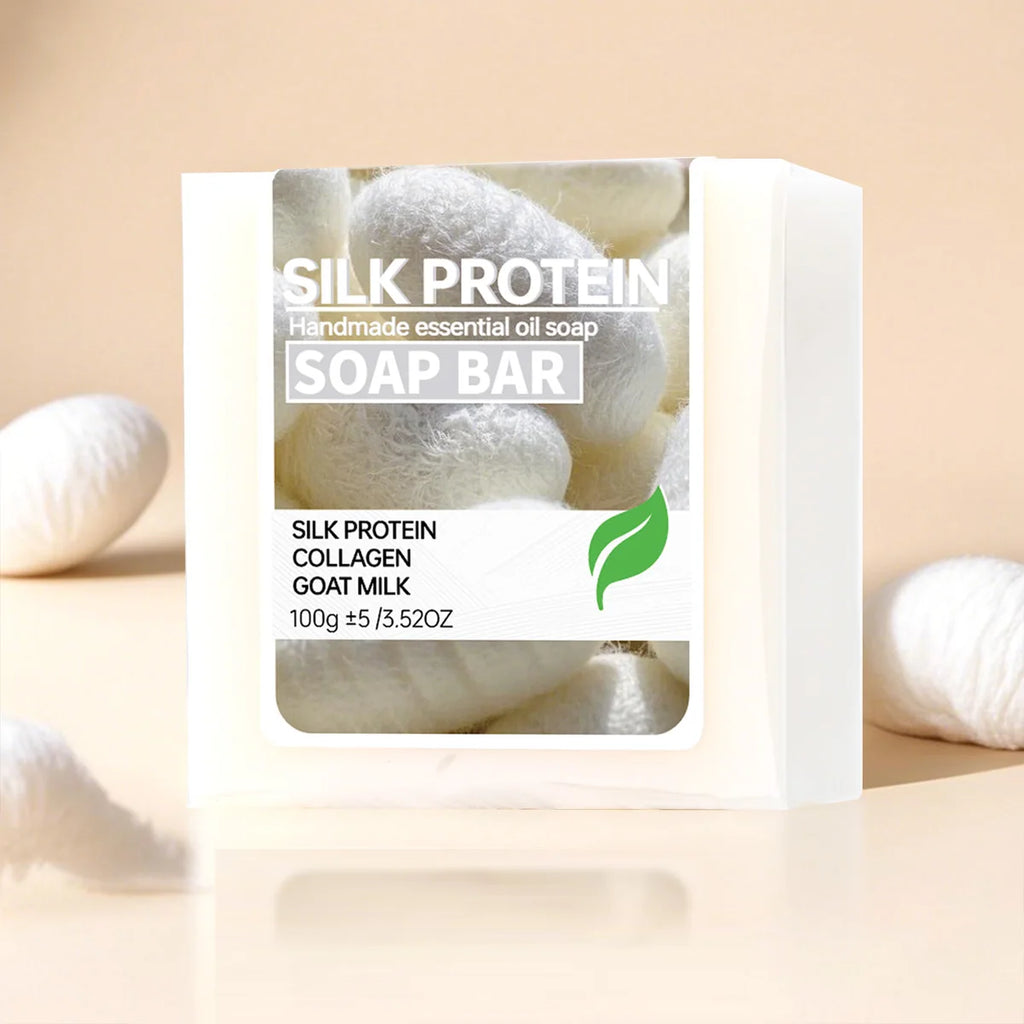 Silk Protein Brushed Handmade Soap Suitable Washing Face Bathing All Qme