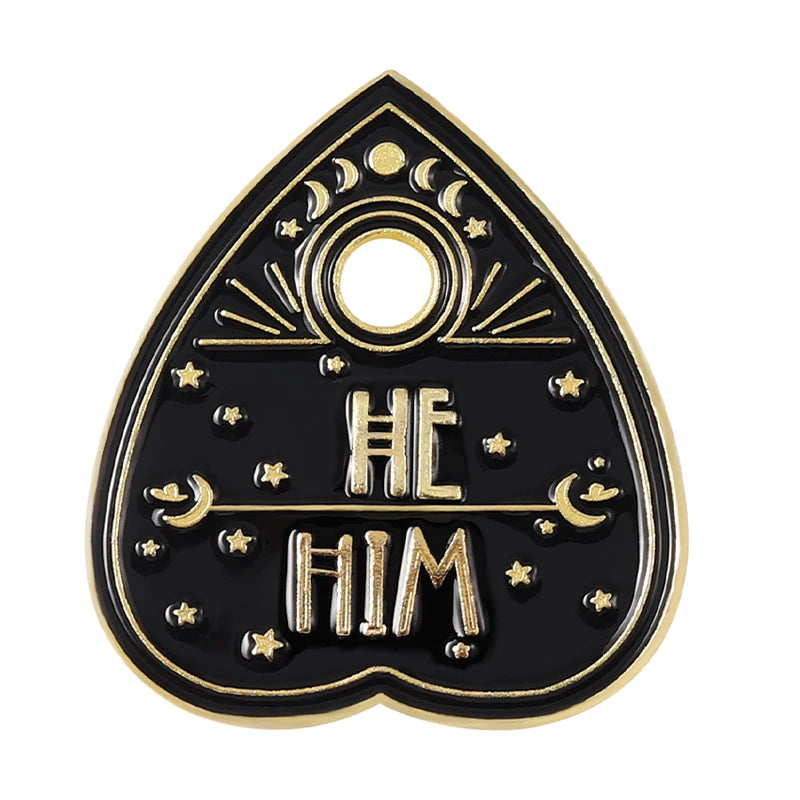 My Pronouns Enamel Pins Cats Butterfly He Him She Her They Them Brooches Lapel Metal Badges Fashion Jewelry Gifts Drop Shipping Qme style 20