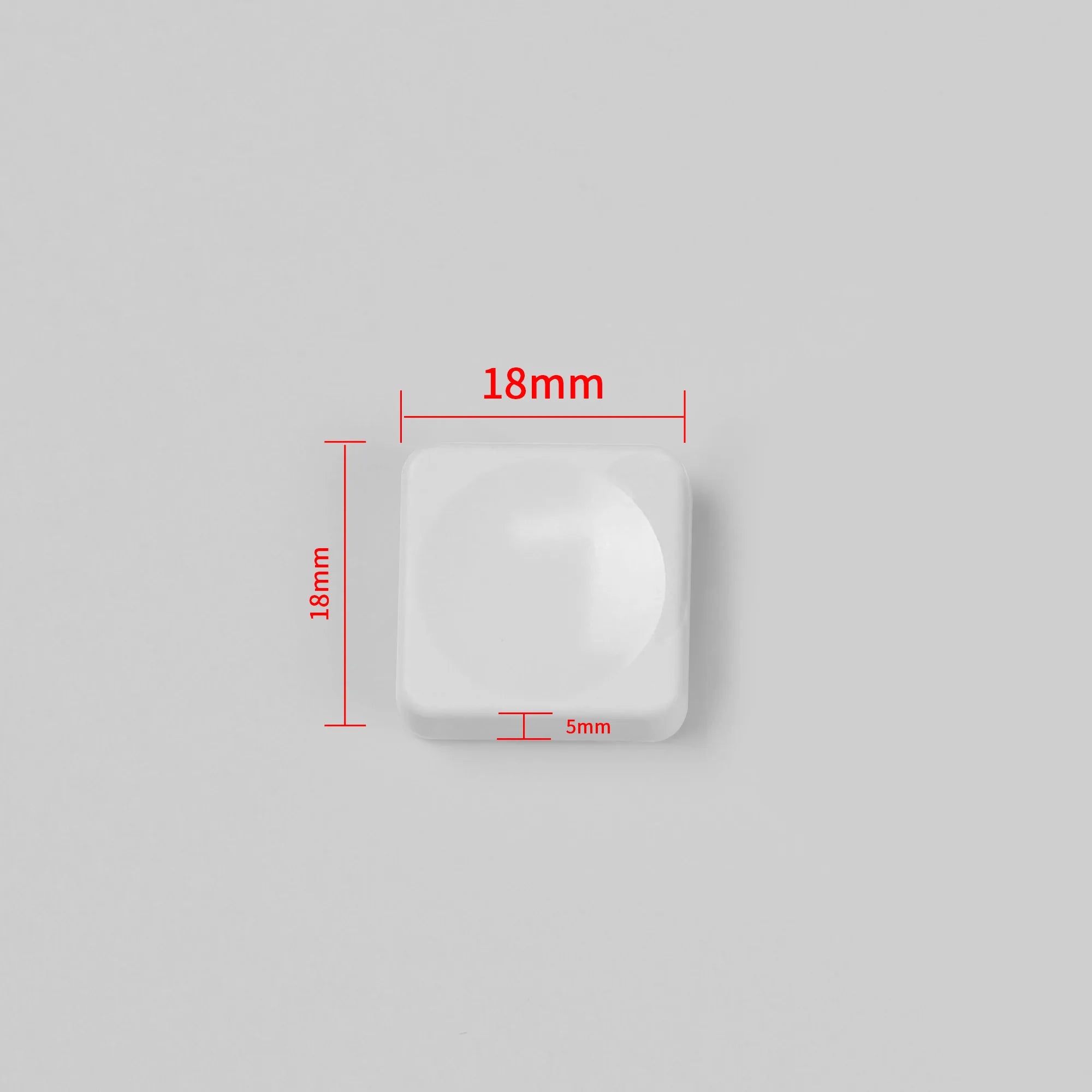 Chosfox 5/10/30/50 PCS CFX Low Profile PBT Keycaps for MX Switch Mechanical Keyboard Ultra Thin White Grey Transparent Keycap Qme White 10pcs