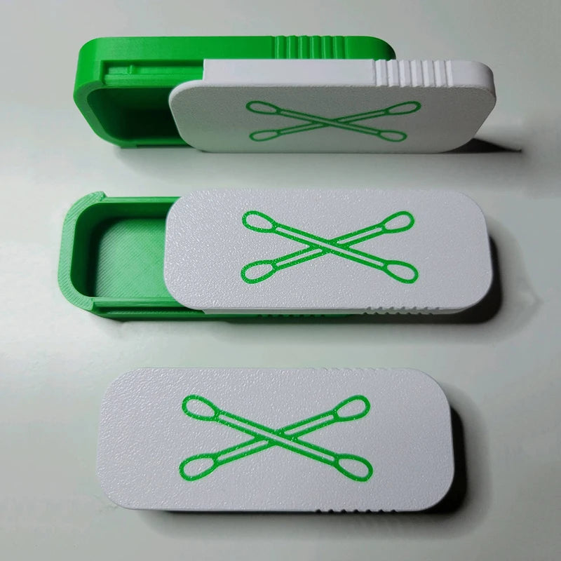 Keychain Portable Swab Case Travel Daily Use Dust-proof Keeps Clean Qme