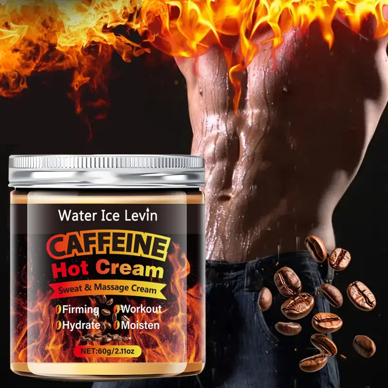 60g Caffeine Thermal Massage Cream - Deeply Nourishing and Firming Moisturizing Cream for Face and Body, Ideal for Exercise, Enhances the Moisturizing System, Moisturizing Cream Qme