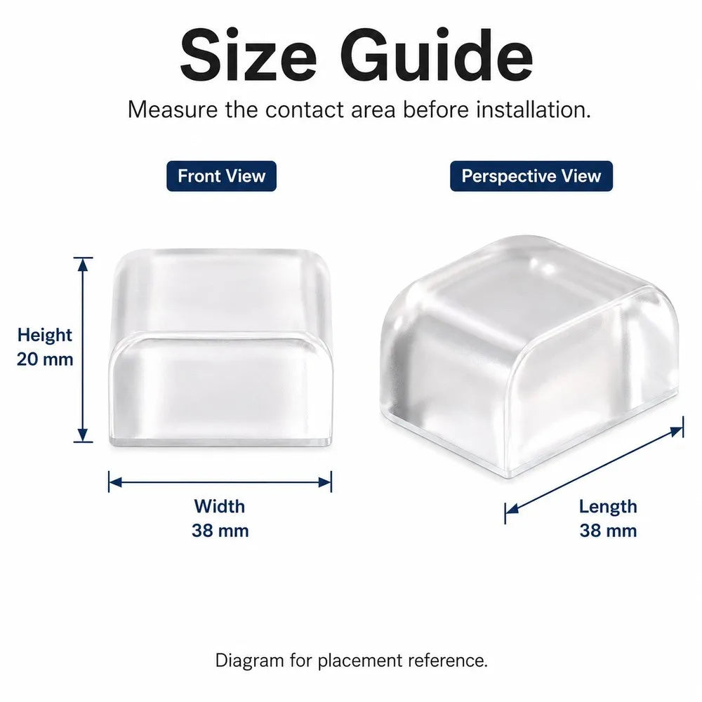 1-8pcs Thickened Silicone Door Stopper Clear Wall Guard Self Adhesive Rubber Bumper Pad For Door Knob Cabinet Furniture Corner Qme