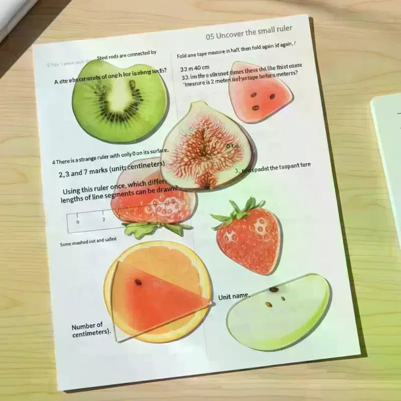 Reading Bookmark Simulation Fruit Desktop Decor Eye-catching Birthday Qme