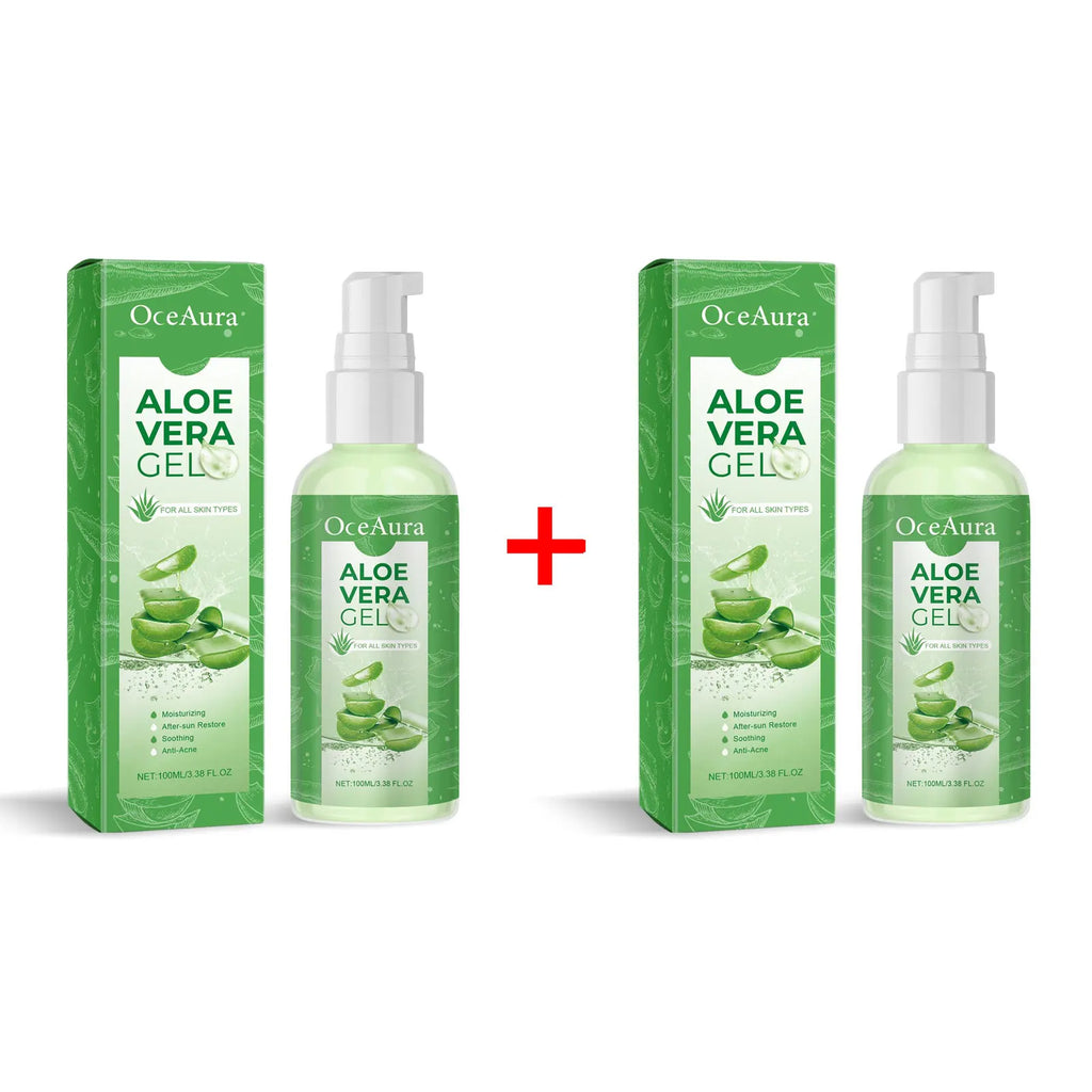 Hydrating Aloe Vera Gel Soothe Dry Skin Repair Sunburn Moisturizing Face Cream Improve Bulky Pores Shrink Natural Sleeping Mask Qme 200ml Boxed
