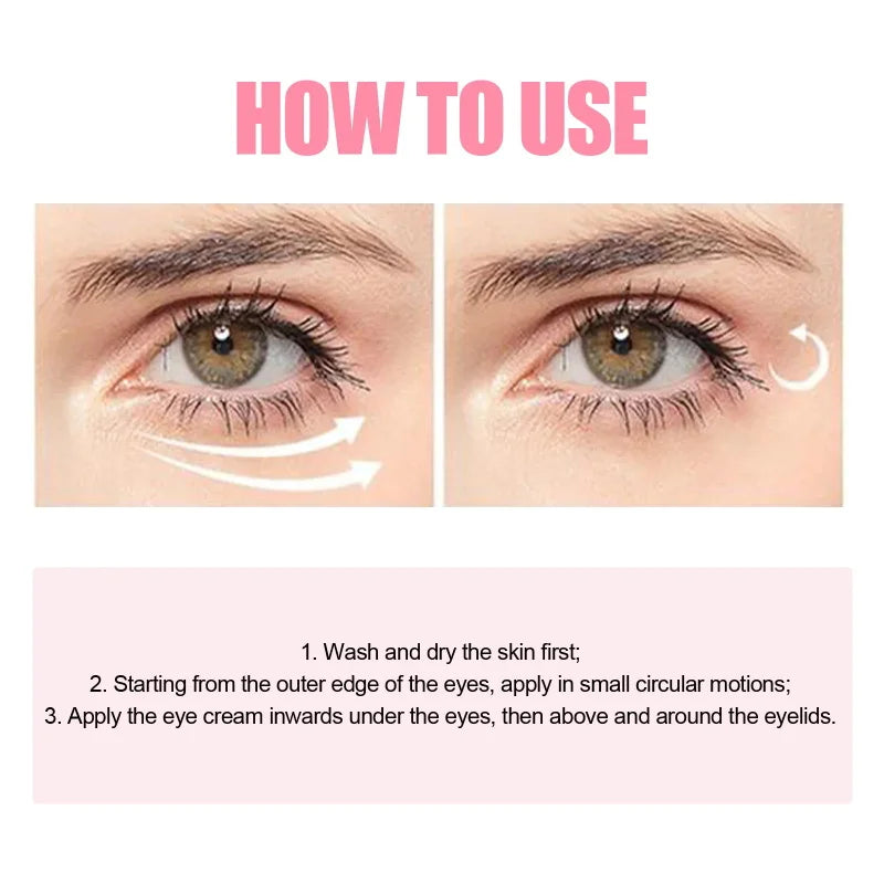 Retinol Eye Cream Stick Collagen Fade Fine Lines Wrinkle Lightening Dark Circles Firming Eye Bag Puffiness Moisturizing Eye Care Qme
