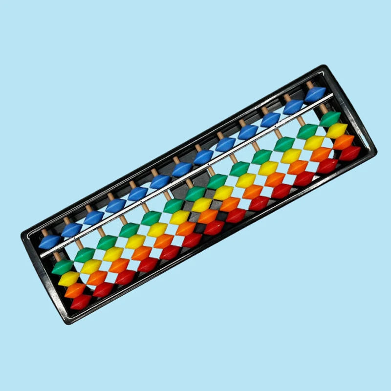 13 Digit Rods Standard Abacus Children's Plastic Soroban Calculator Qme