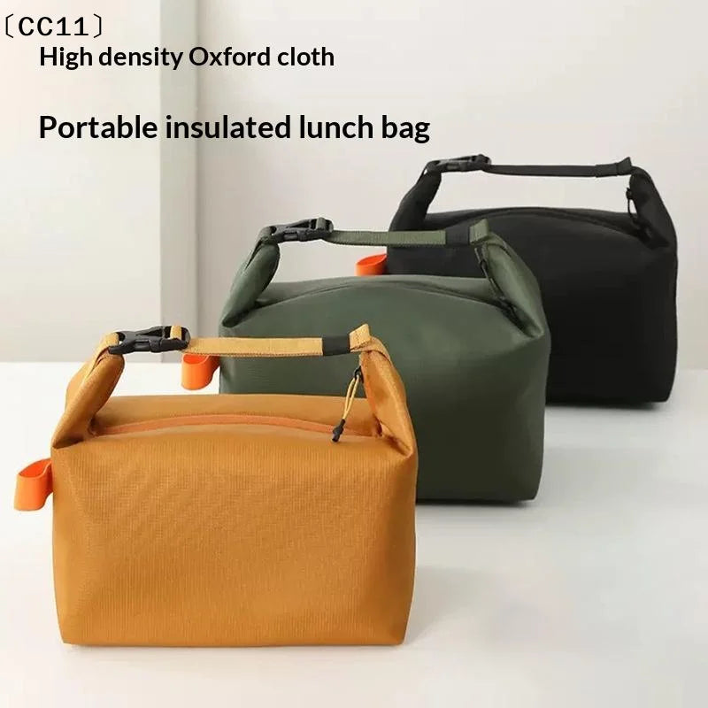 Lunch Insulated Bento Bag Aluminium Foil Lunchbox Ice Portable Dinner Qme
