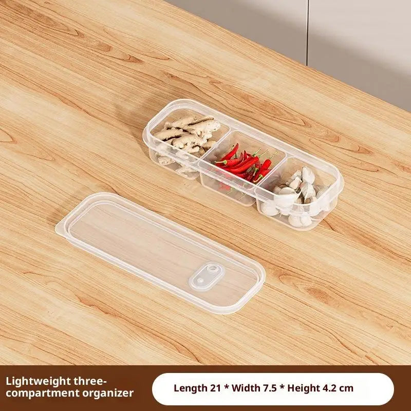 2 3-Compartment Refrigerated Storage Refrigerator Box Packed Meal Qme