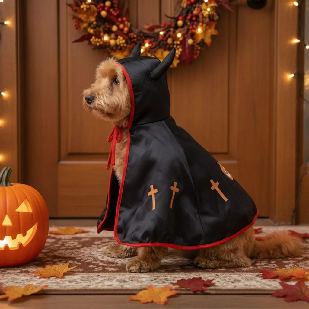 Halloween Pet Costumes Funny Puppy Cloak Photo Props Large Breed Qme