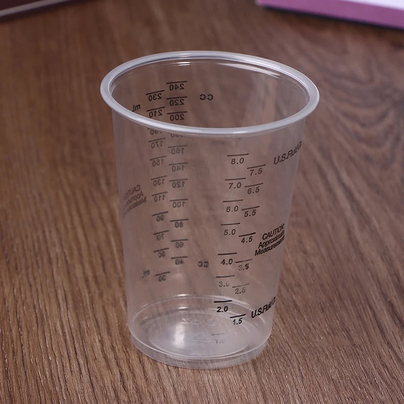 Disposable Plastic Measuring Cups Precise Resin Paint Mixing Cup Epoxy Qme