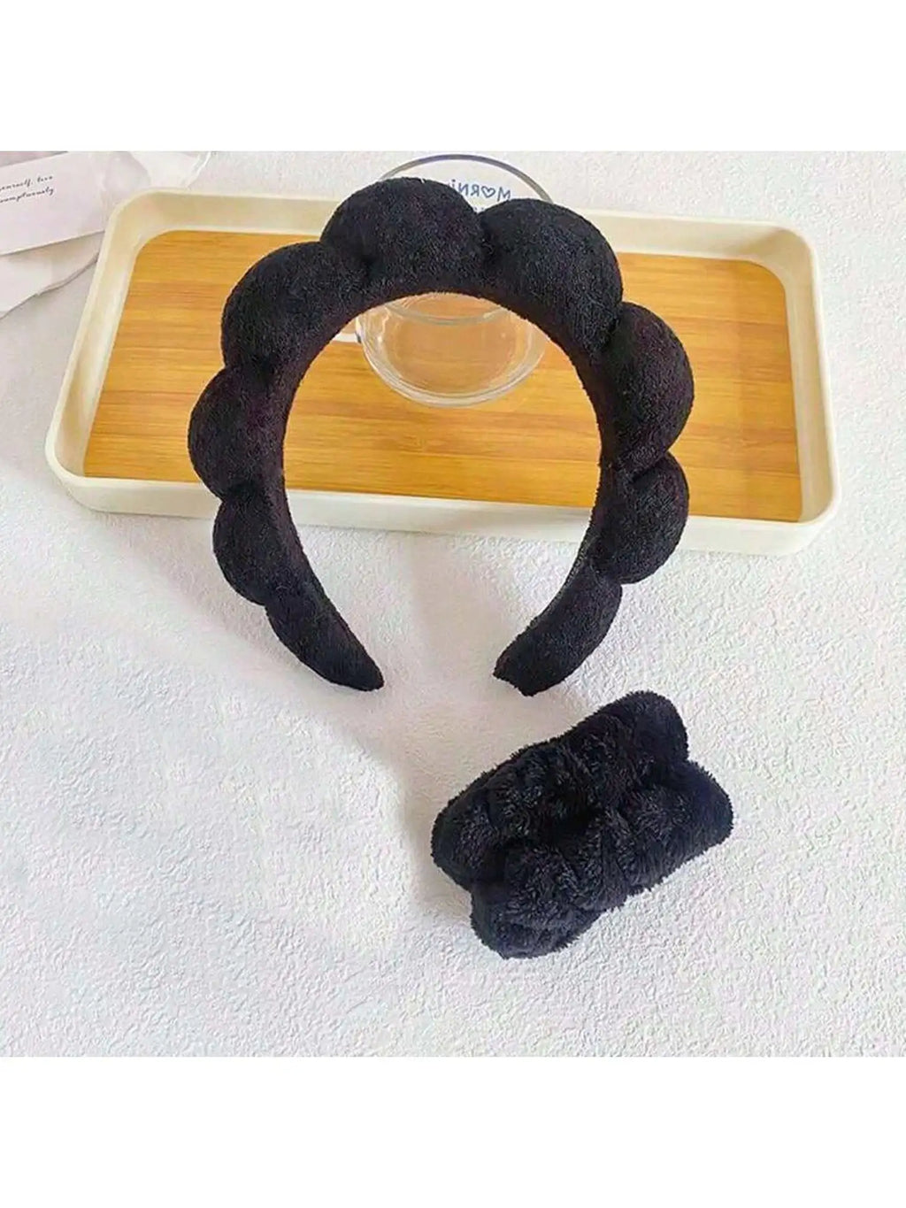 European American Fried Dough Twists Headband Sponge Skull Hair Band Qme