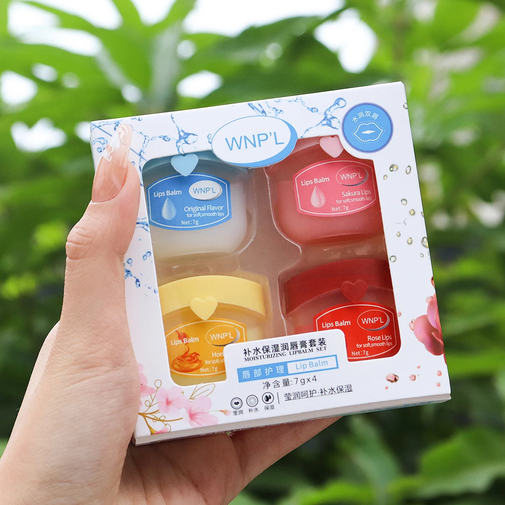 Lip Mask Deep Moisturizing Colorless Lipstick Long-lasting Mild Non Qme 4pcs
