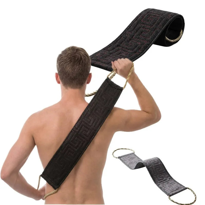 Long Back Brush Exfoliating Scrubber Towel Rough Texture Deep Clean Qme