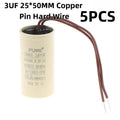 1/5Pcs 2/2.5/3uF Capacitor For Air Compressors Pressure Washers CBB60 Capacitor For Circulating Water Pump Hanging Fireplace Qme C 5pcs