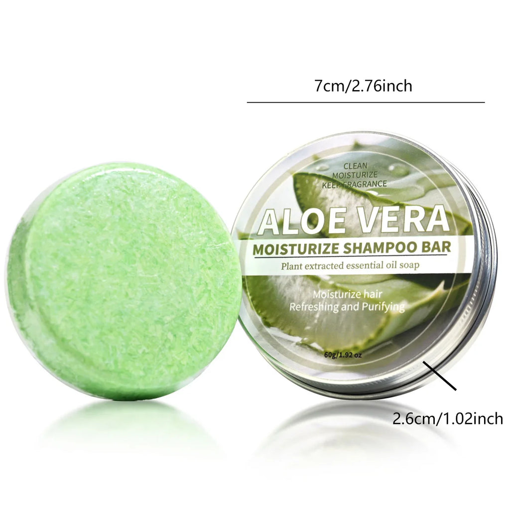 Aloe Vera Moisturizing Shampoo Bar Plant Extract Essence Deep Qme