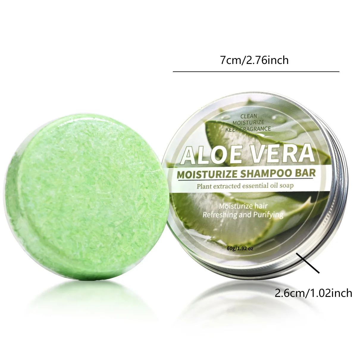 Aloe Vera Moisturizing Shampoo Bar Plant Extract Essence Deep Qme
