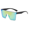 Oversized Square Frame Sunglasses Casual Fashion Women Sun Glasses Men Retro Y2K Sports Cycling Driving Goggles UV400 Shades Qme black green