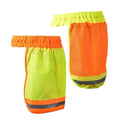 High Visibility Neon Reflective Stripe Sun Protector Neck Cover Safety Hard Hat Helmet with Elastic Breathable Mesh Shield Qme Mixed color 2 pack