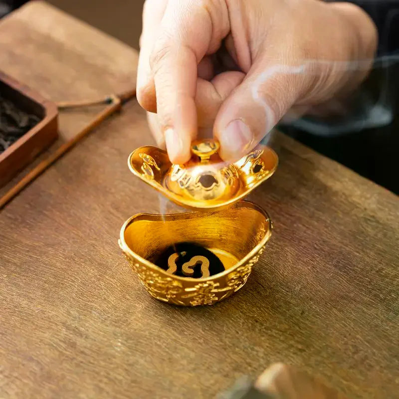 Buddhist Utensils Incense Burner Incense Censer Alloy Sandalwood House Furnishings Home Office Decoration Qme