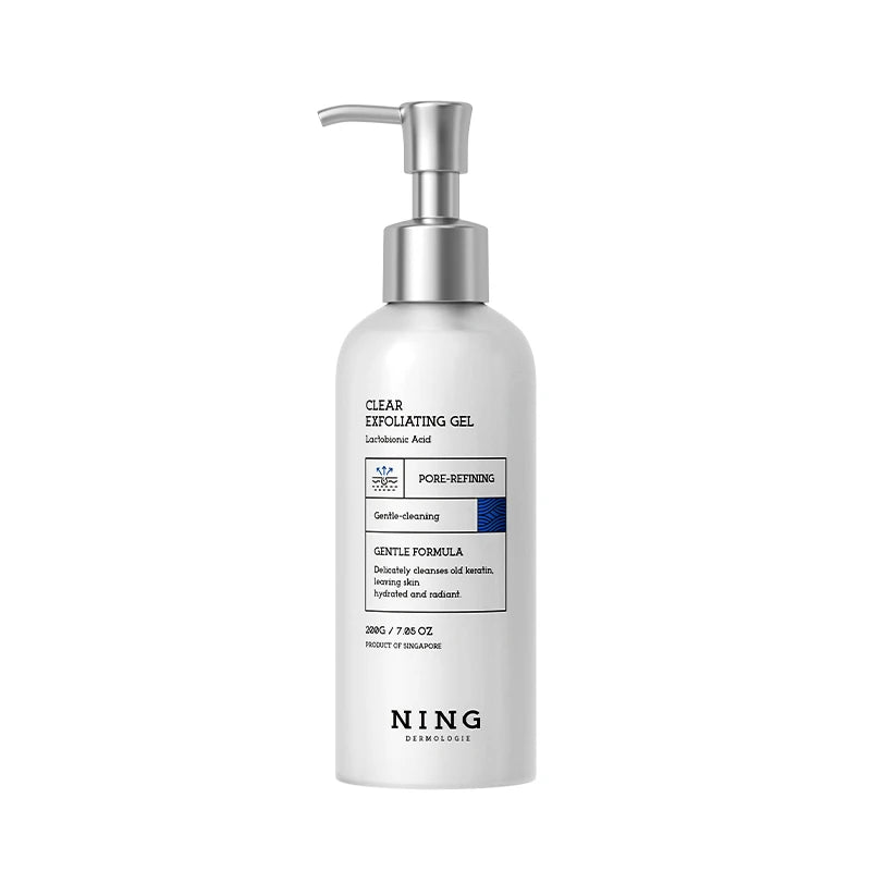 NING Exfoliating Gel Gentle Face Peeling Deep Pore Cleansing Qme 200g