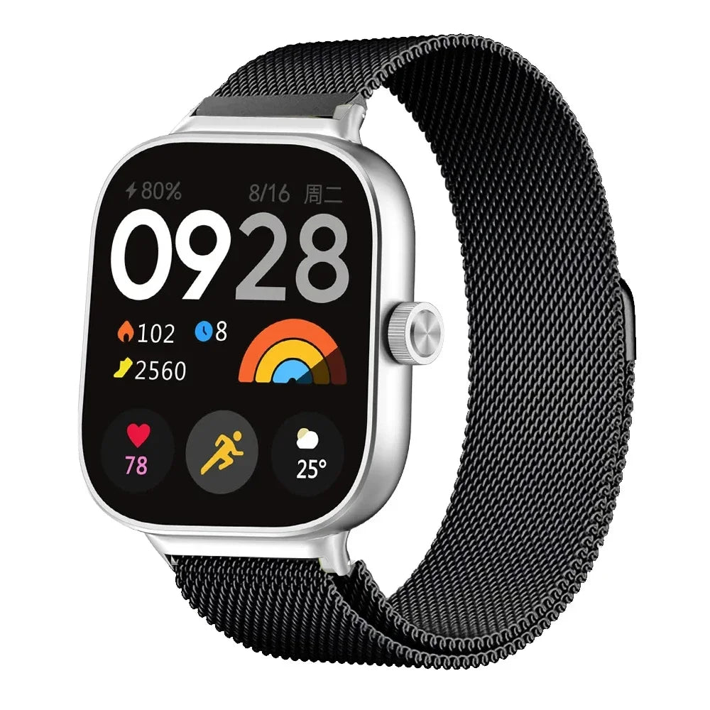 Milanese Loop Band For Redmi watch 5/4 Smartwatch Bracelet For Mi band 8pro/9 pro Wristband Replacement Metal Strap Accessories Qme