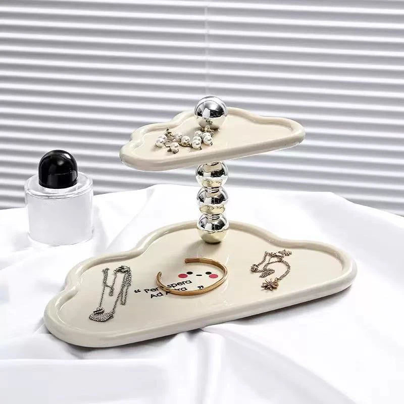 Shelf Bathroom Aromatherapy Perfume Organizer Cloud Shape Double Qme