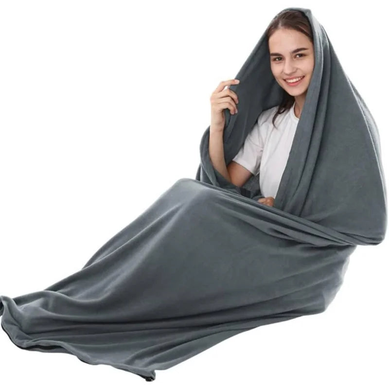 Portable Travel Camping Nap Sleeping Bag Adults Fleece Suitable All Qme