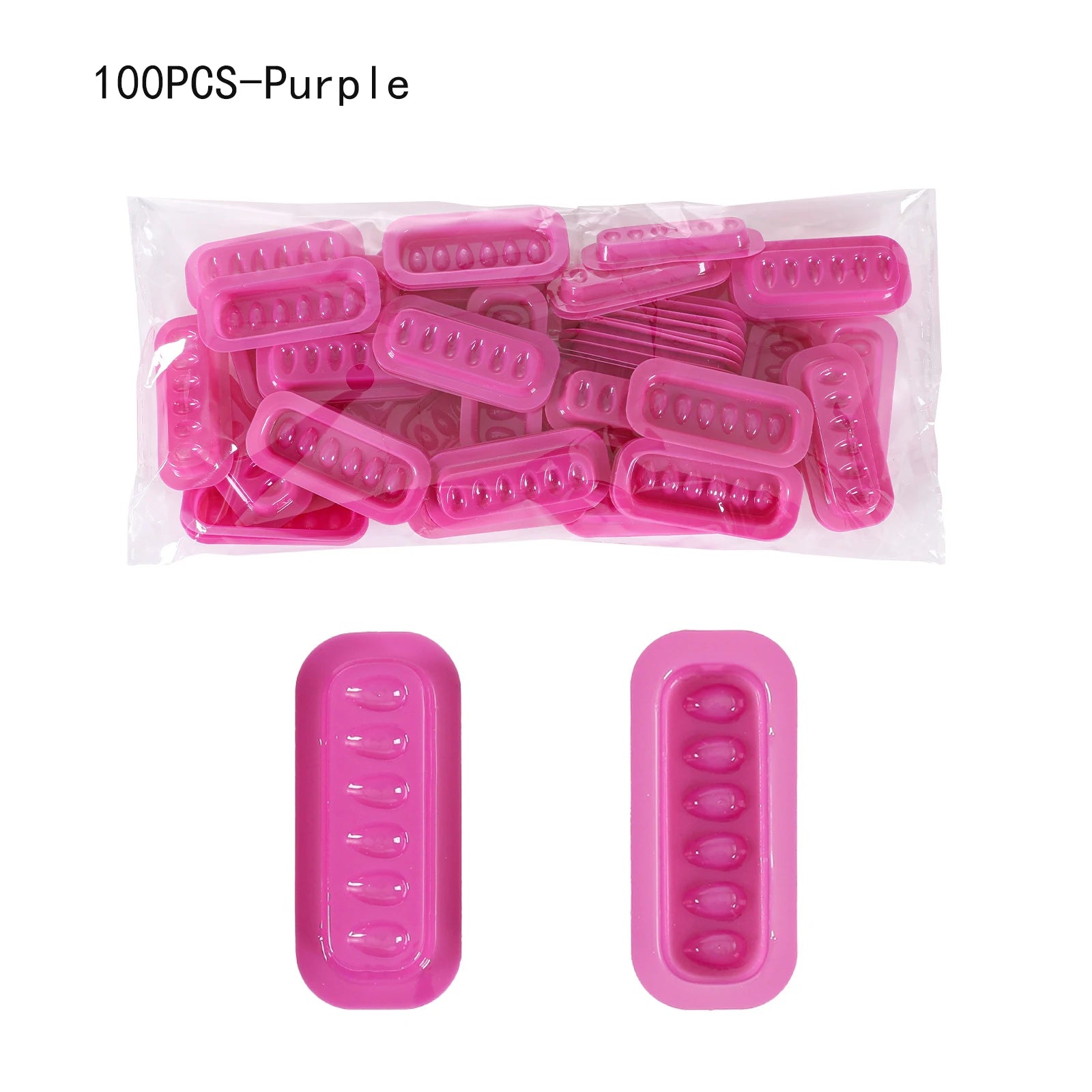 Self Adhering Eyelash Extension Lash Glue Tray Wells Fan Maker Qme Purple China Mainland