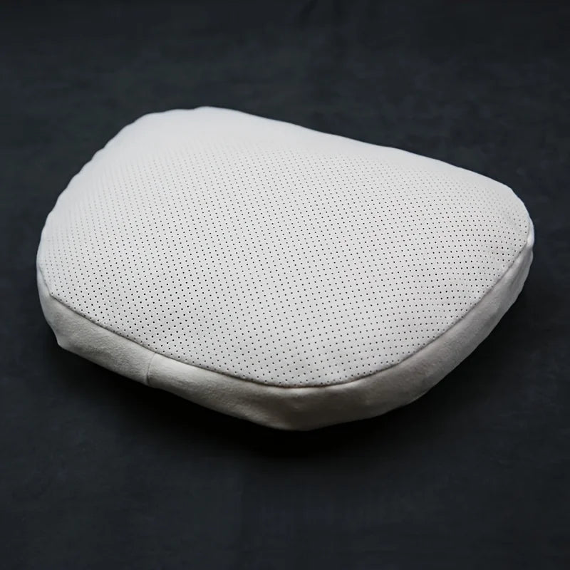 High-end car seat headrest - Ergonomic neck support design. It is a holiday gift for drivers and passengers Qme White