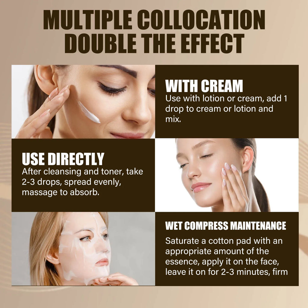 Lactose Acid Shrink Pores Serum Moisturizing Remove Blackheads Repair Face Pores Skin Firming Brighten Nourish Face Essence Qme