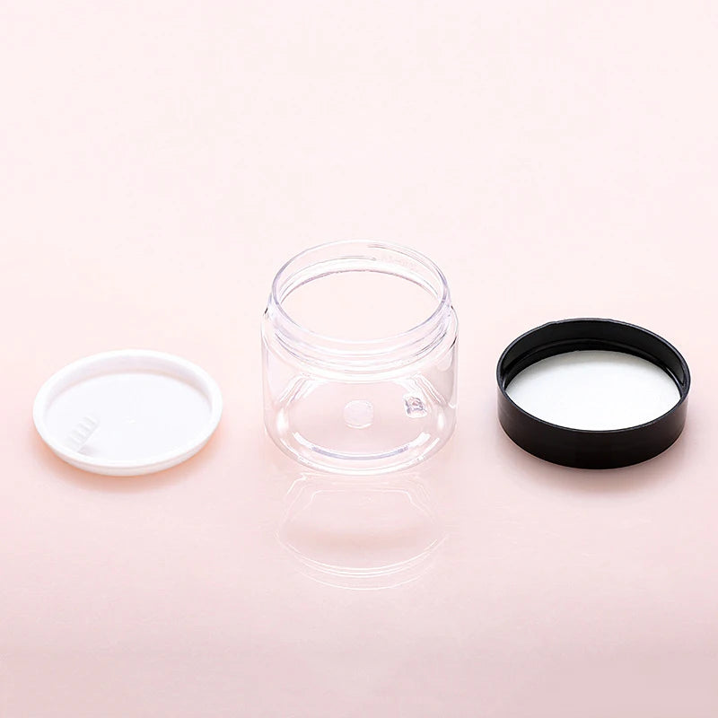 Refillable Transparent Plastic Travel Jars Empty Containers Facial Qme