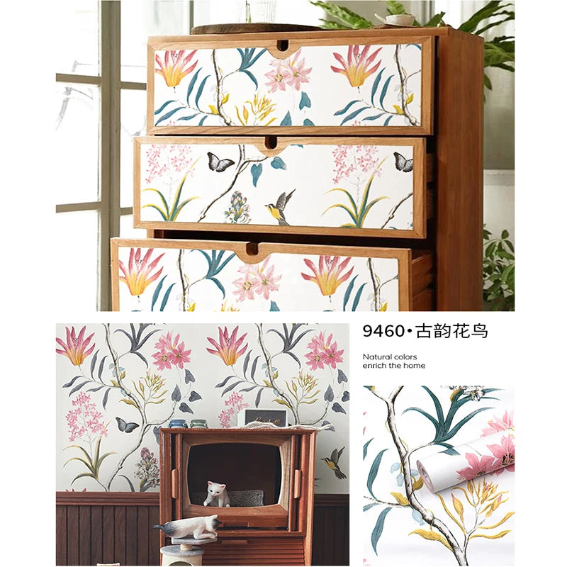 Shelf Liners Self-adhesive Drawer Papers Protect Furniture Wall Qme