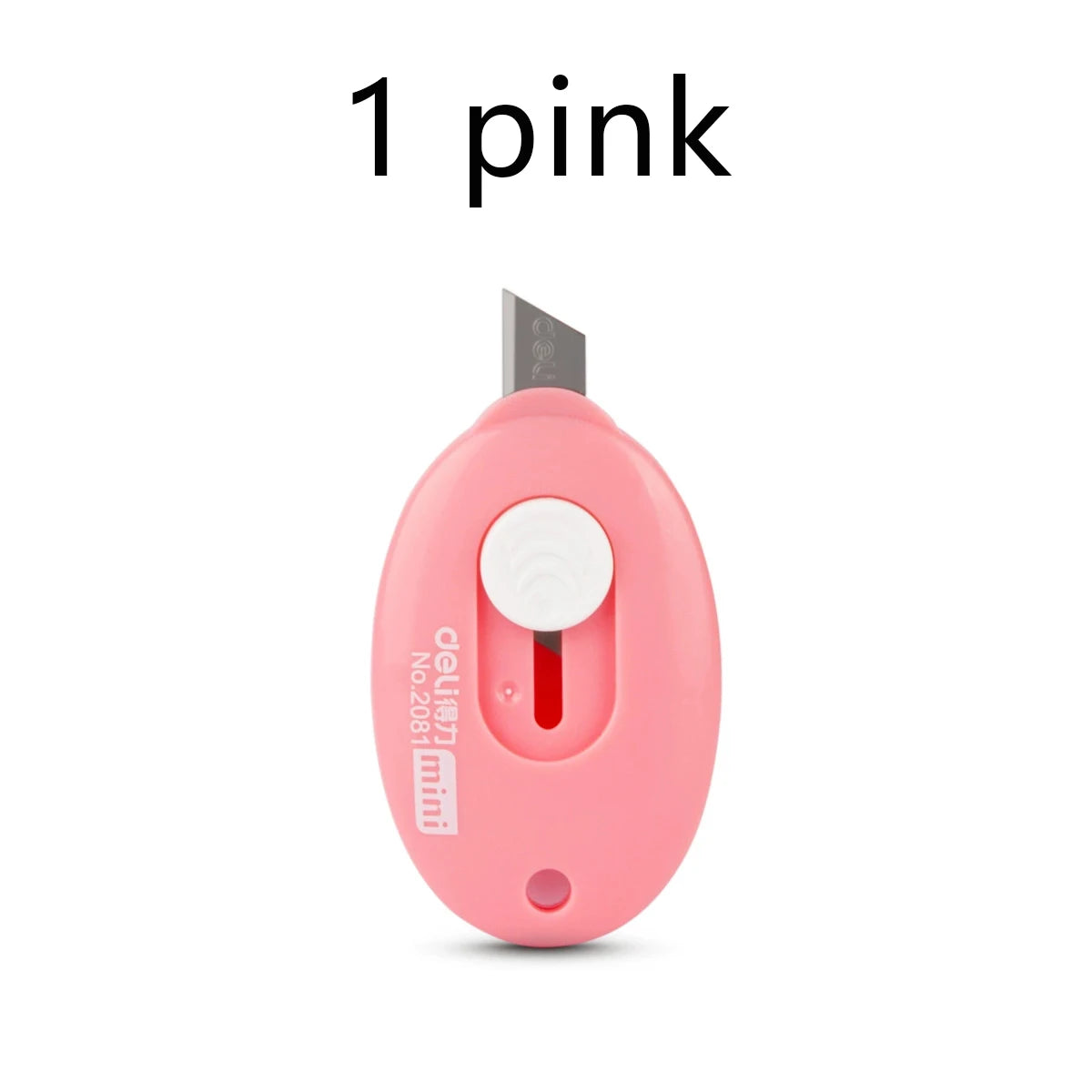 Courier Opening Knife Portable Multifunctional Courier Unboxing Knives Retractable Self-Locking Rebound Art Cutter Tool Qme 1 Pc pink